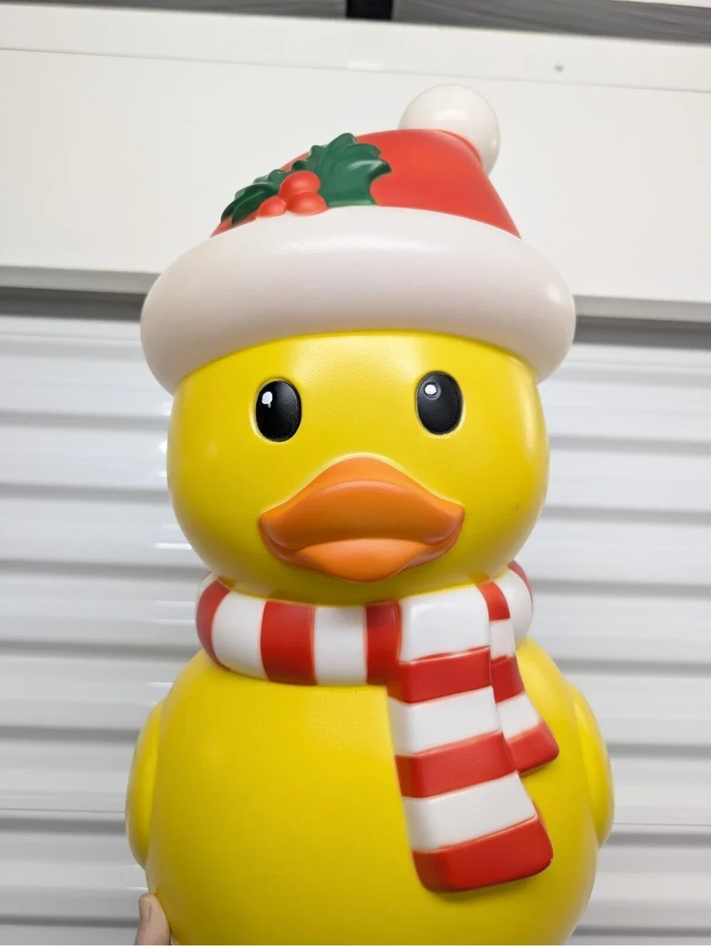 Holiday Living 22-in LED Christmas Rubber Duck Blow Mold Jeep Retro Vintage